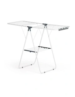 Artiss 2 Tier Clothes Rack Airer Foldable 139CM White