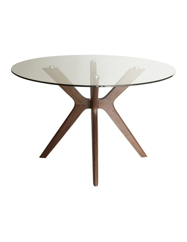 SK Designer Living | Doreen Collection | Round Glass Dining Table | 120cm image 3