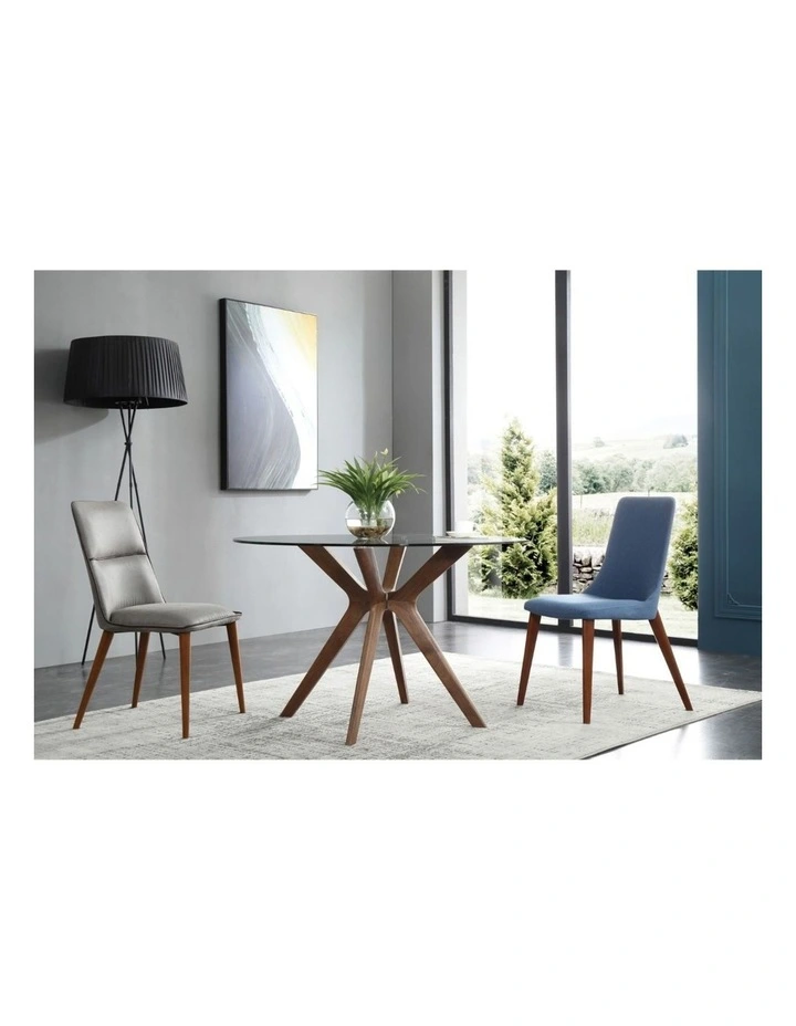SK Designer Living | Doreen Collection | Round Glass Dining Table | 120cm image 6
