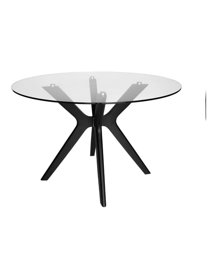 SK Designer Living | Doreen Collection | Round Glass Dining Table | 120cm image 1