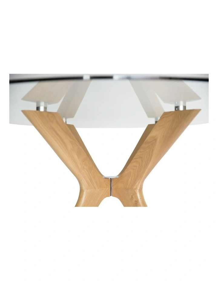 Doreen Collection Round Glass Dining Table 120cm image 4