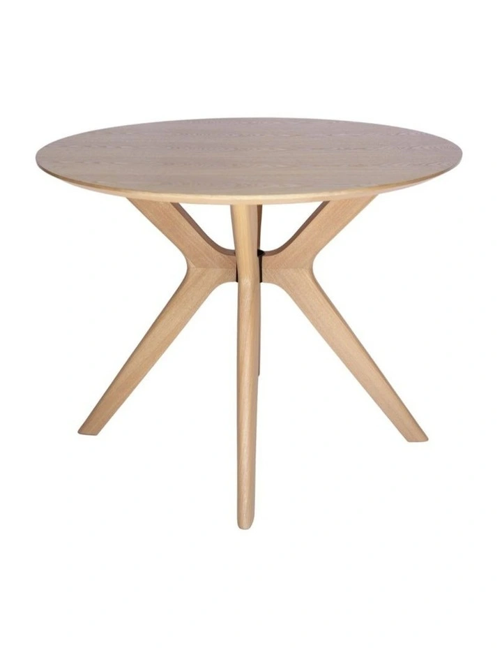 Doreen Collection Round Wood Dining Table 100cm image 2