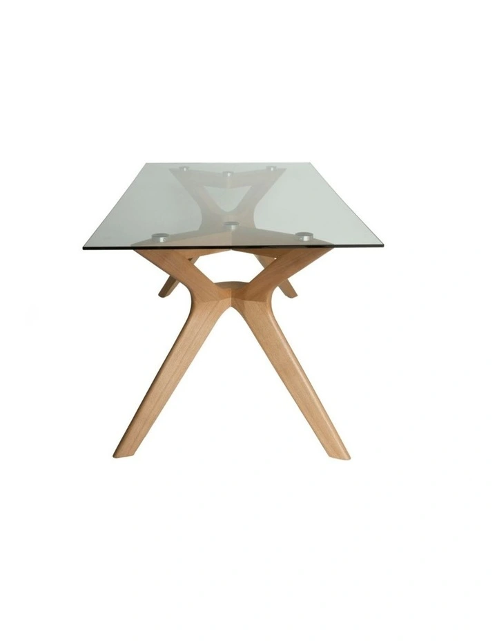 Murf Collection Rectangular Glass Dining Table 180cm image 3