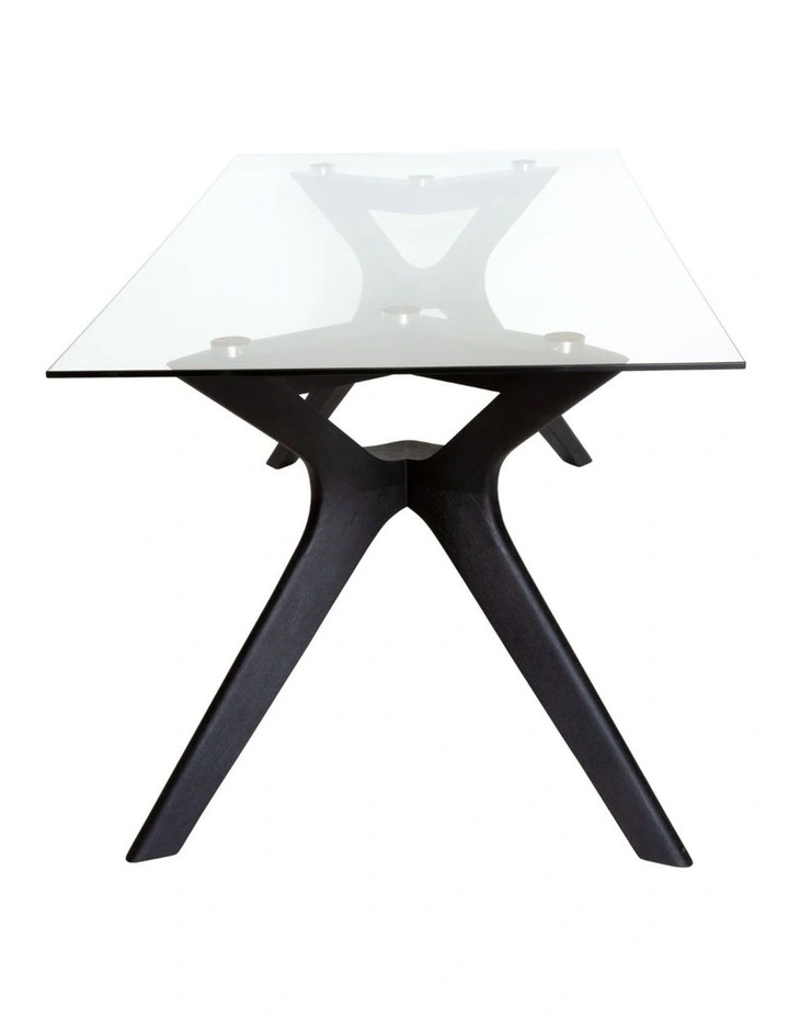 SK Designer Living | Murf Collection | Rectangular Glass Dining Table | 180cm image 3