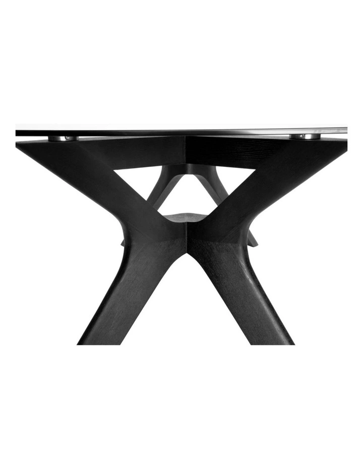 SK Designer Living | Murf Collection | Rectangular Glass Dining Table | 180cm image 5