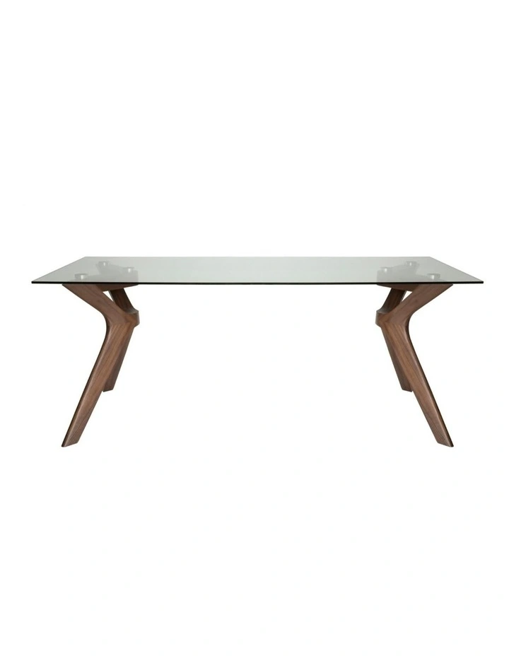 SK Designer Living | Murf Collection | Rectangular Glass Dining Table | 180cm image 1