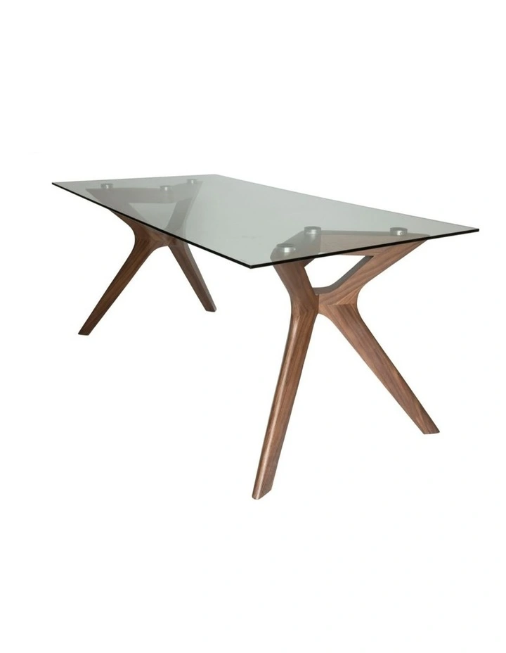 SK Designer Living | Murf Collection | Rectangular Glass Dining Table | 180cm image 2
