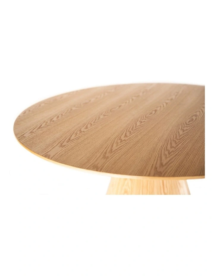 Theo Round Wood Dining Table 120cm image 3