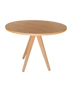 Replica Jean Prouve Inspired Round Wood Dining Table 100cm