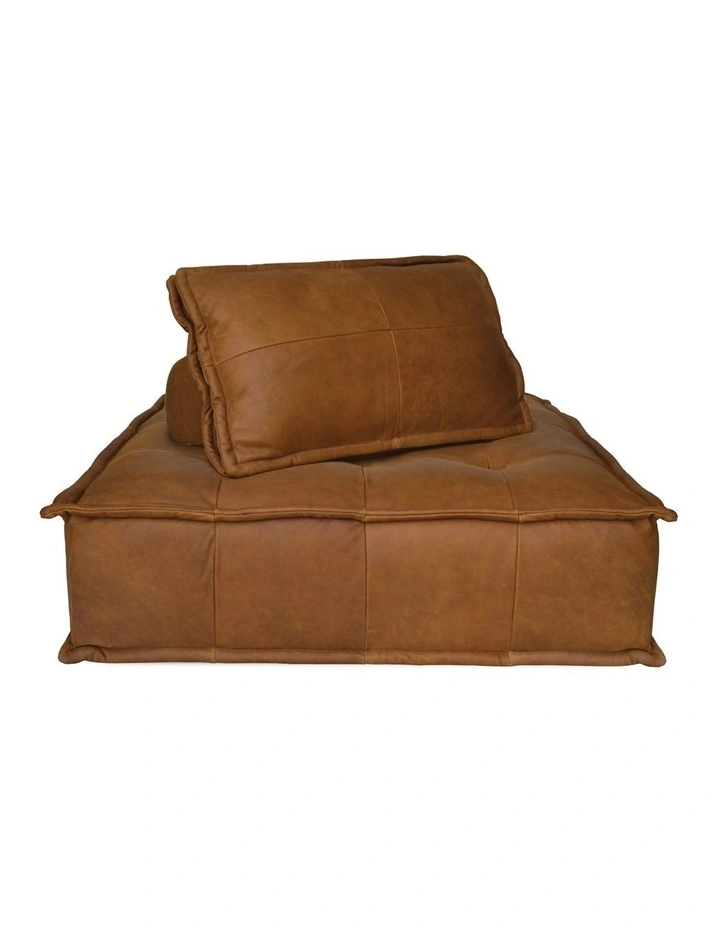 Leather Capri Lounger in Cognac image 1