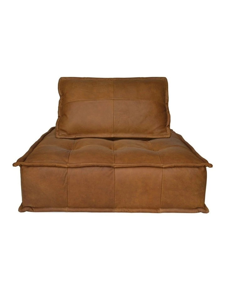 Leather Capri Lounger in Cognac image 3