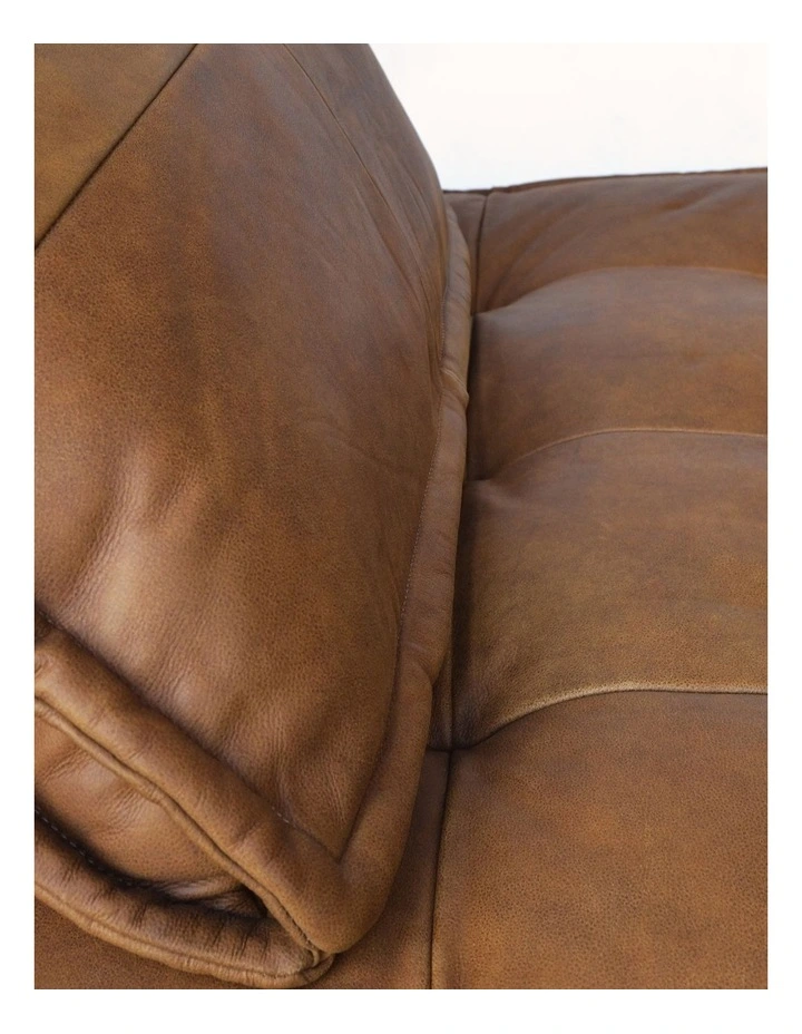 Leather Capri Lounger in Cognac image 4