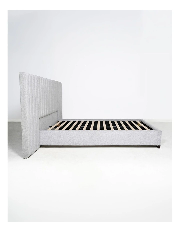 Renee Queen Size Full Bed With Wing in Paloma Grey image 5