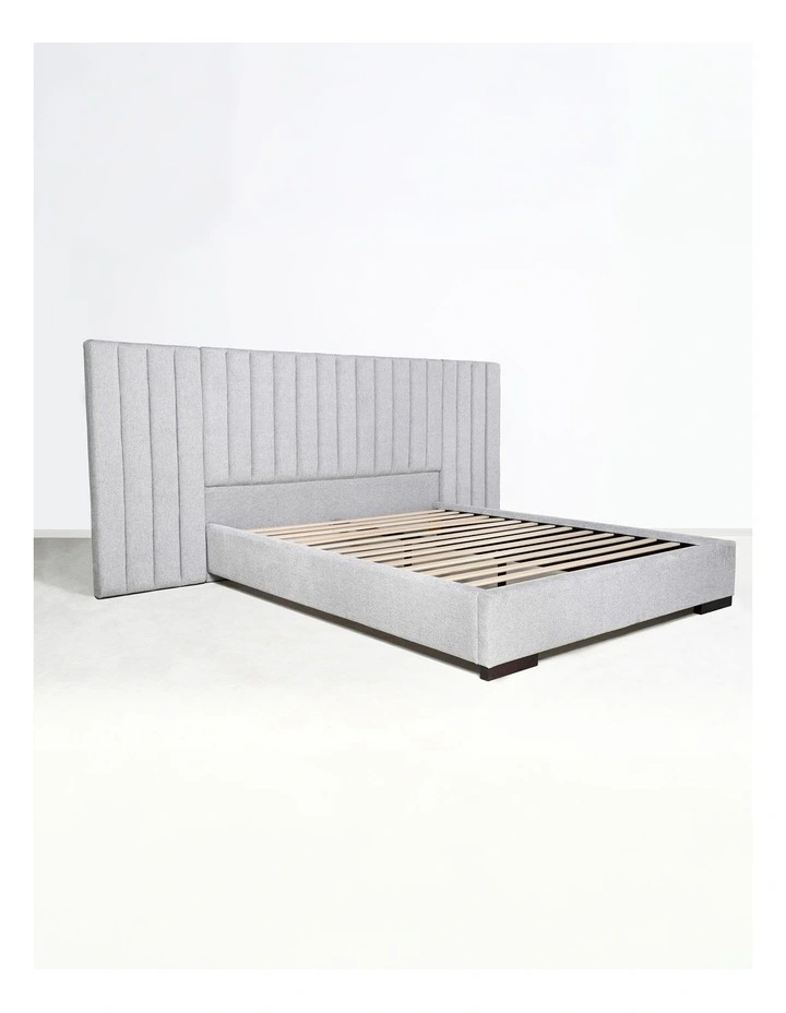 Renee Queen Size Full Bed With Wing in Paloma Grey image 7