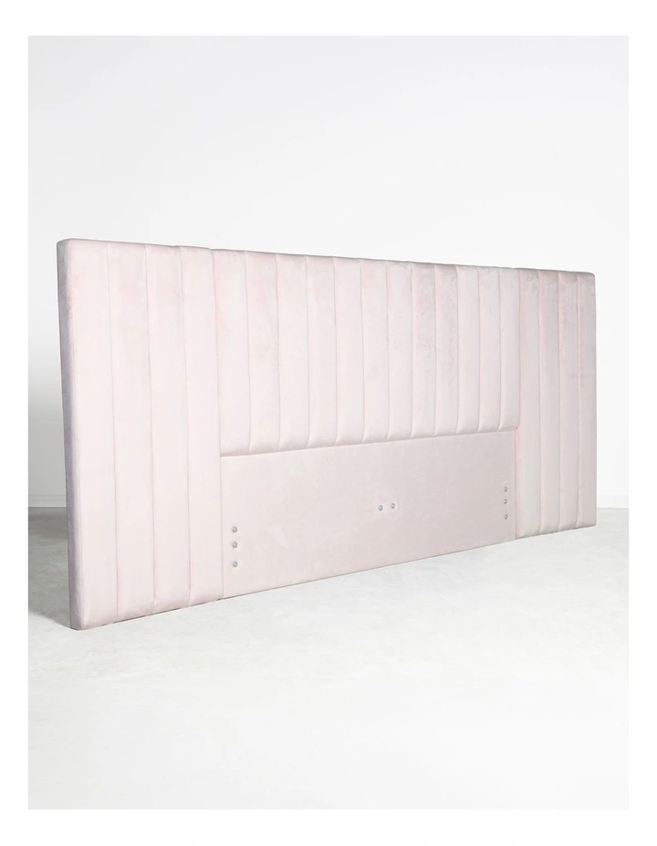 Renee King Size Headboard With Wing in Petal Pink image 3