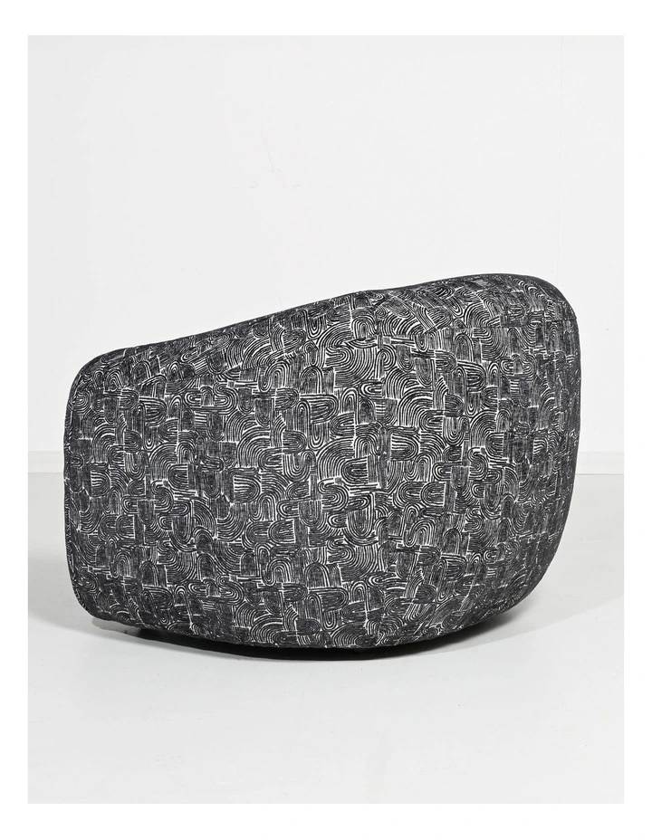 Mateo Armchair - Charcoal Swirl Grey image 5
