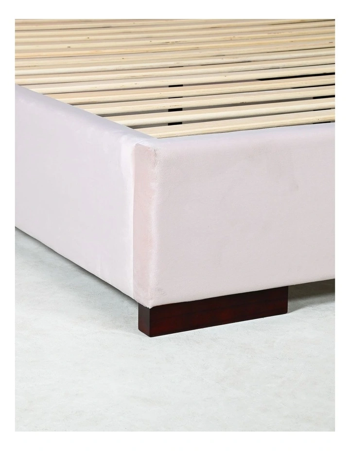 Renee King Full Bed With Wing in Petal Pink image 3