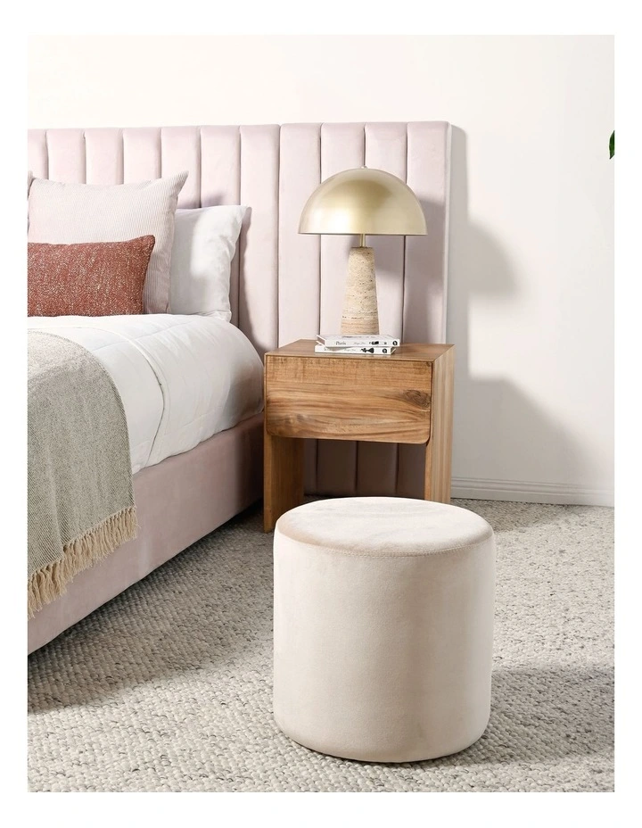 Renee Queen Headboard With Wing in Petal Pink image 2