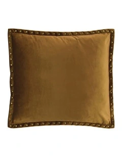 Essential Studded Velvet Cushion 50 x 50 in Honeycomb