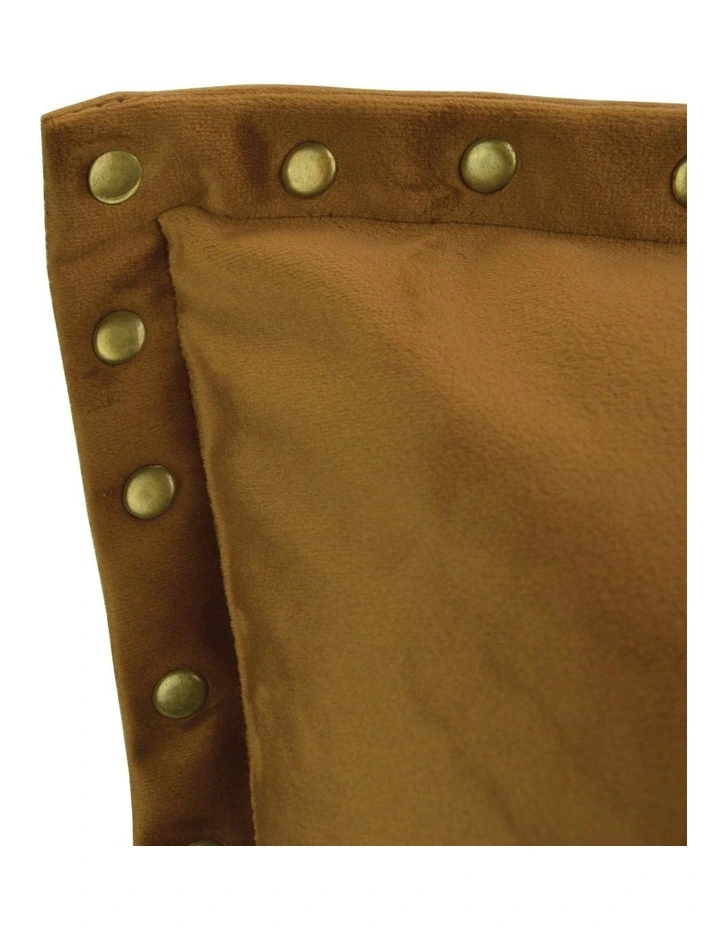 Essential Studded Velvet Cushion 50 x 50 in Honeycomb image 3