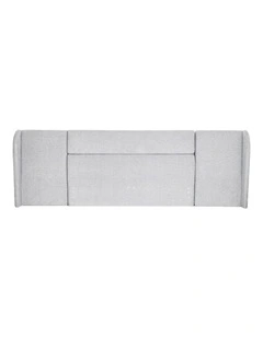 Baxter King Headboard With Wing in Paloma Grey