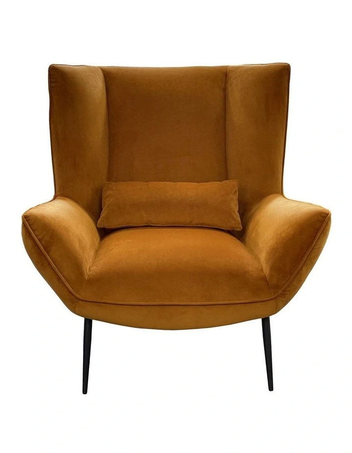 Darcy & Duke Enzo Armchair - Dark Amber Velvet image 3