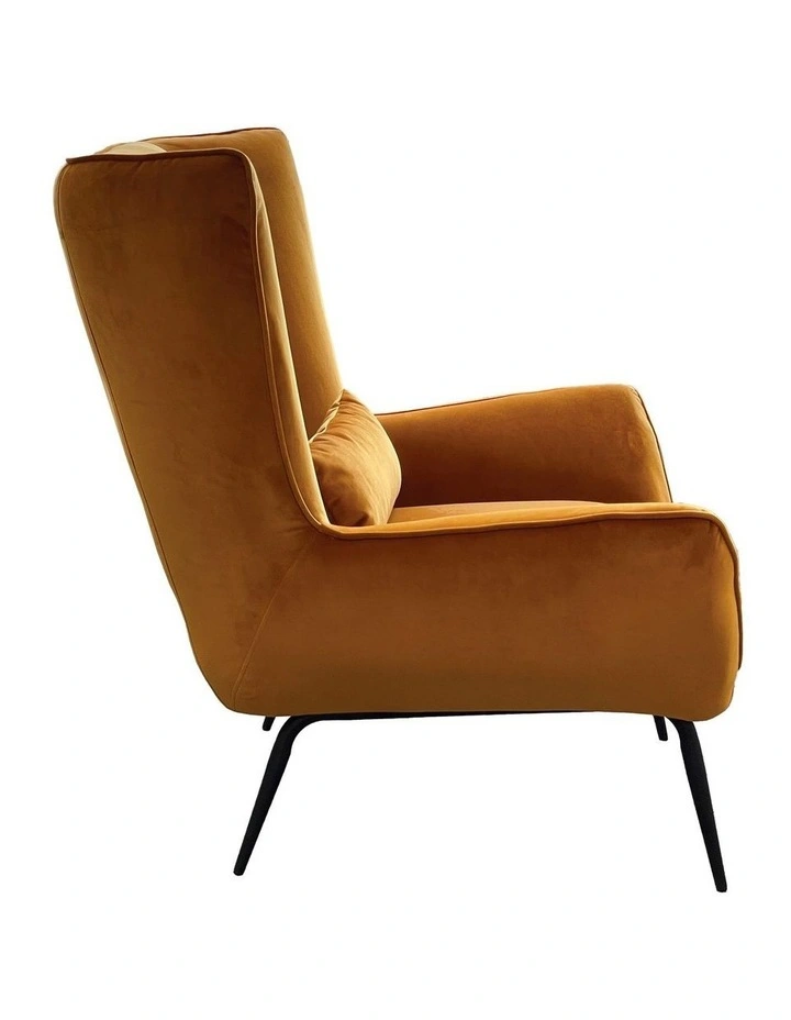 Darcy & Duke Enzo Armchair - Dark Amber Velvet image 4