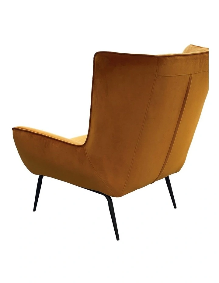 Darcy & Duke Enzo Armchair - Dark Amber Velvet image 5