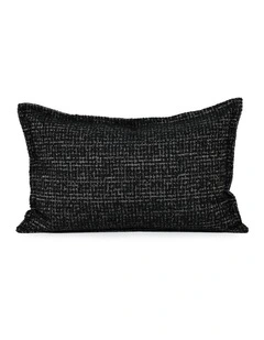 Dark Sable Fabric Cushion 37 X 57 in Black