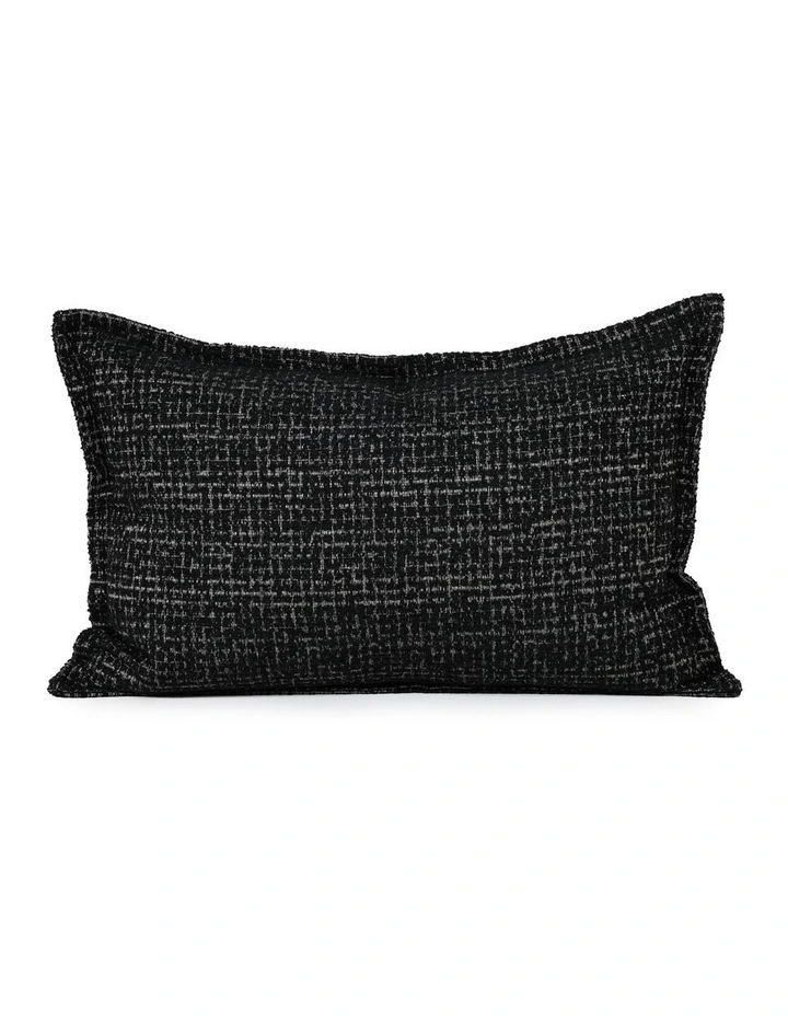 Dark Sable Fabric Cushion 37 X 57 in Black image 1