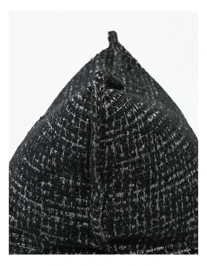 Dark Sable Fabric Cushion 37 X 57 in Black image 3