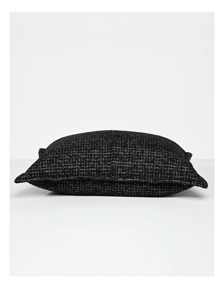 Dark Sable Fabric Cushion 37 X 57 in Black image 4
