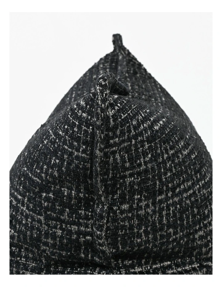 Dark Sable Fabric Cushion 37 X 57 in Black image 5