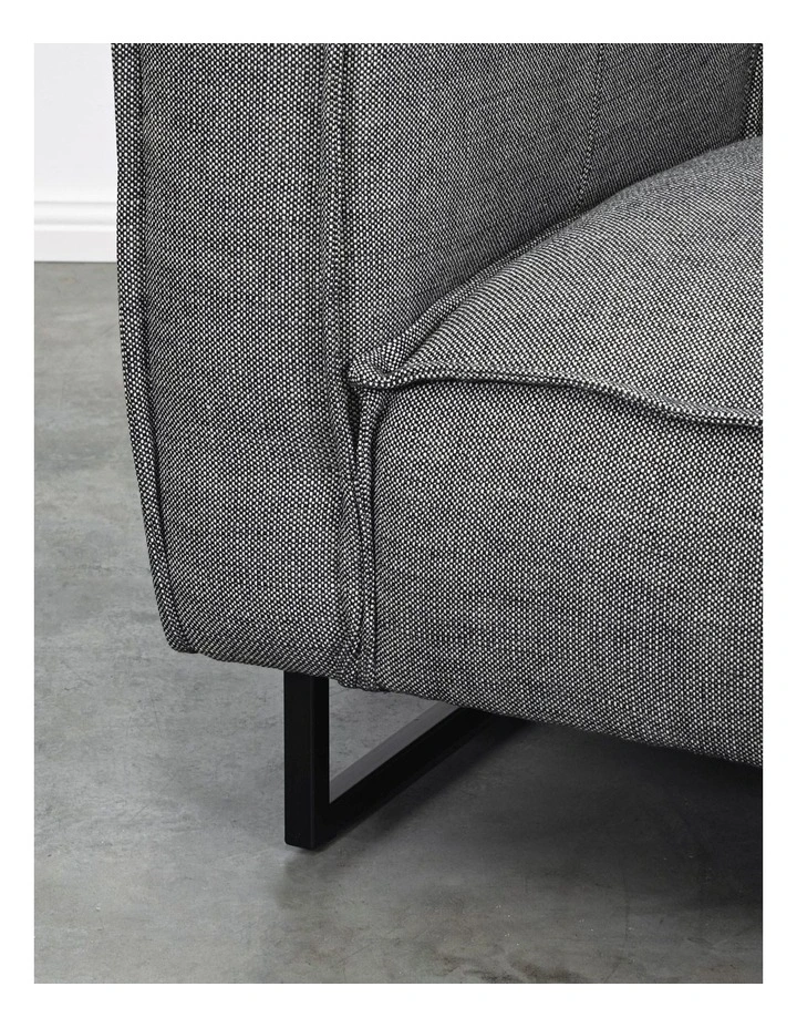 Brielle Armchair - Black Tan Knit Grey image 3