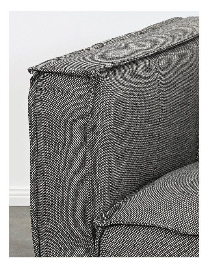 Brielle Armchair - Black Tan Knit Grey image 5