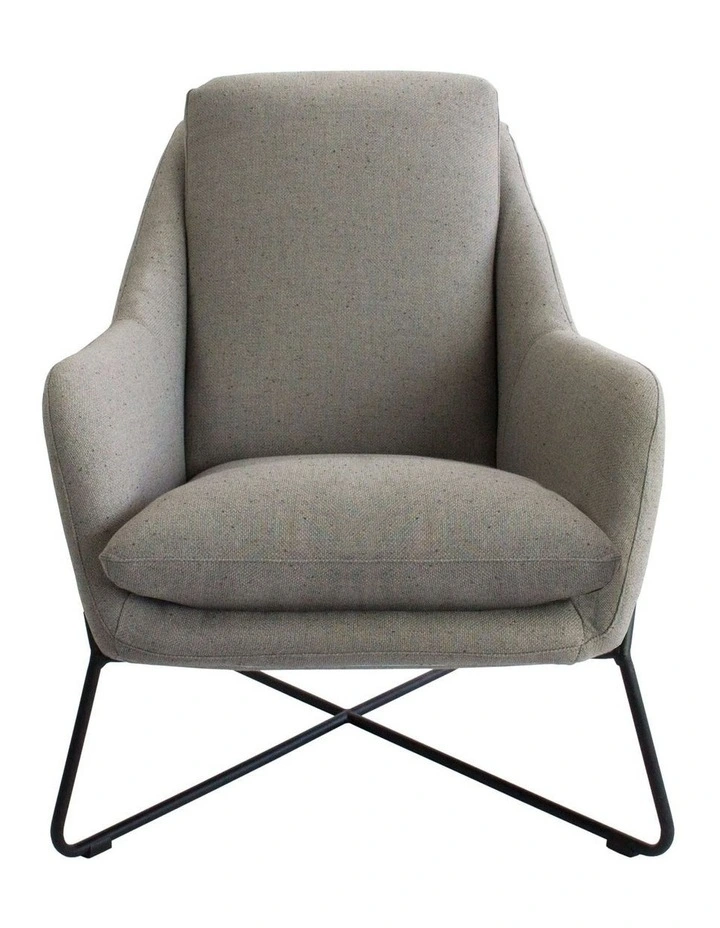 Tribeca Armchair - Woli Grey - Black Frame image 2