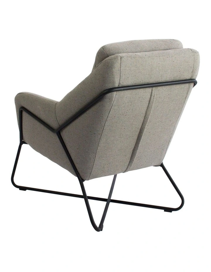 Tribeca Armchair - Woli Grey - Black Frame image 3