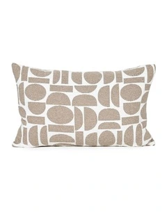 Fabric Cushion 37X57cm in Mushroom