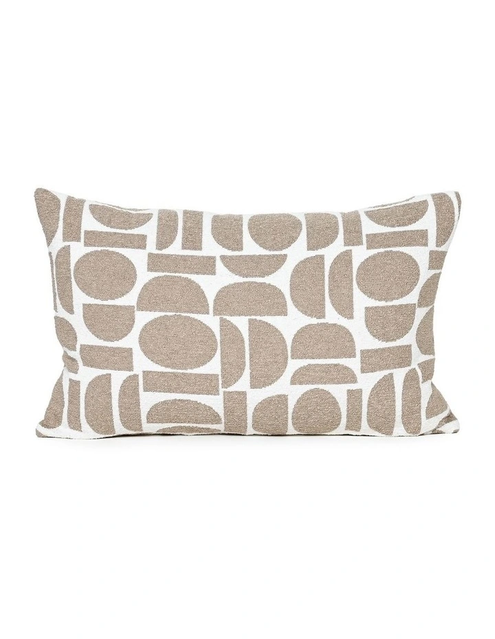 Fabric Cushion 37X57cm in Mushroom image 1
