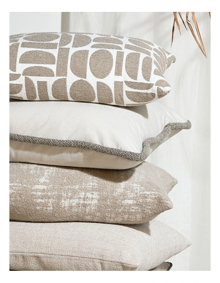 Fabric Cushion 37X57cm in Mushroom image 3
