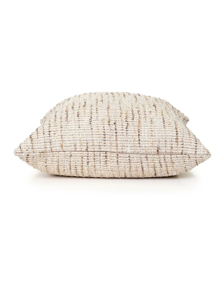 Tweed Fabric Cushion 57X57cm in Natural image 4