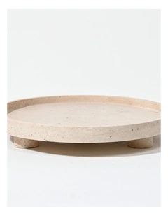 Olara Raised Plate - Travertine