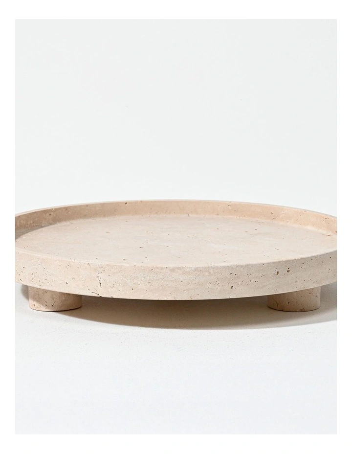 Olara Raised Plate - Travertine image 1