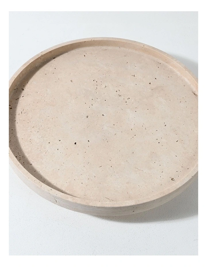 Olara Raised Plate - Travertine image 2
