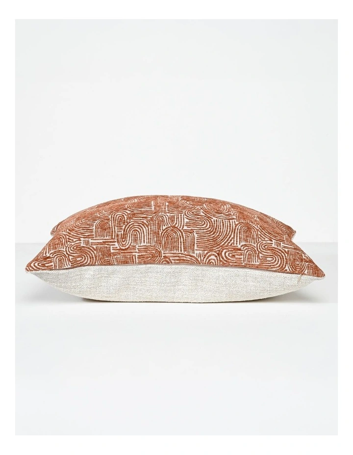 Rusted Swirl Fabric Cushion 57 X 57 in Multi image 4