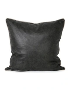 Art Leather Onyx Vinyl Cushion 57 X 57 in Black