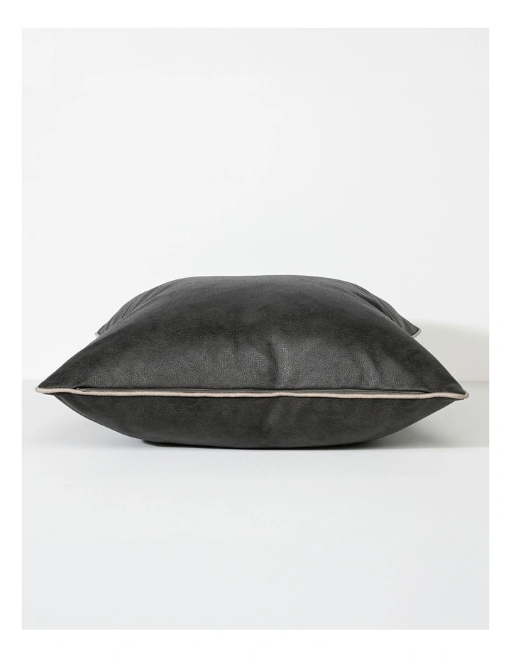 Art Leather Onyx Vinyl Cushion 57 X 57 in Black image 5
