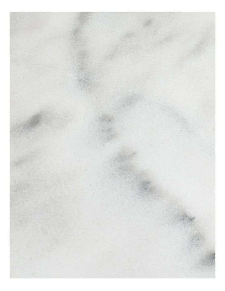 Alba - Side Table Small - White Marble Black Base image 7