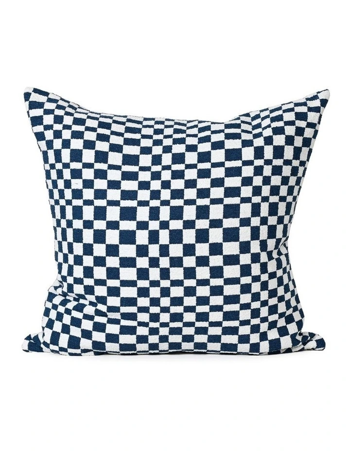 Blocks Fabric Cushion 57 X 57cm in Blue image 1