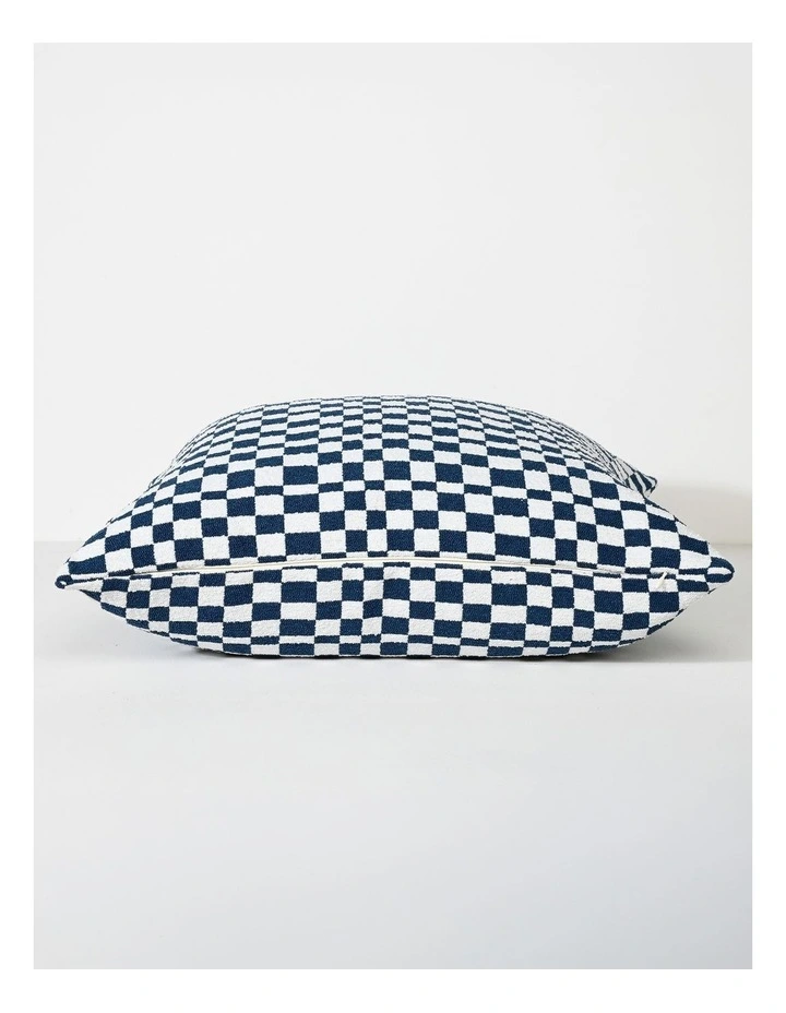 Blocks Fabric Cushion 57 X 57cm in Blue image 3